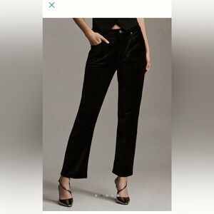 Black velvet Citizens of Humanity Isola pants, size 34